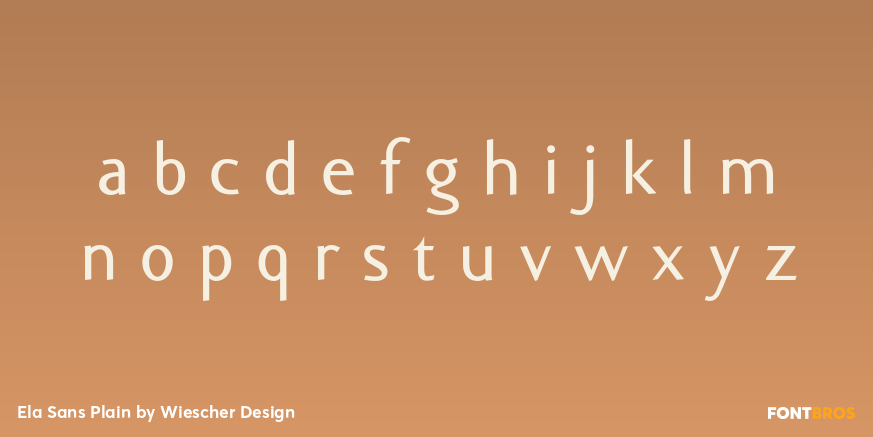 Ela Sans Plain Font Poster #3