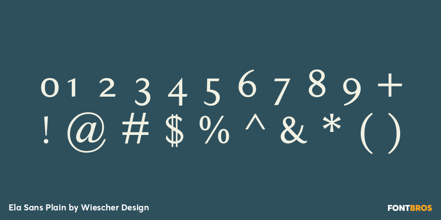 Ela Sans Plain Font Poster #4