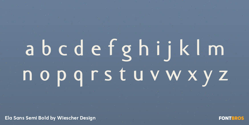 Ela Sans Semi Bold Font Poster #3