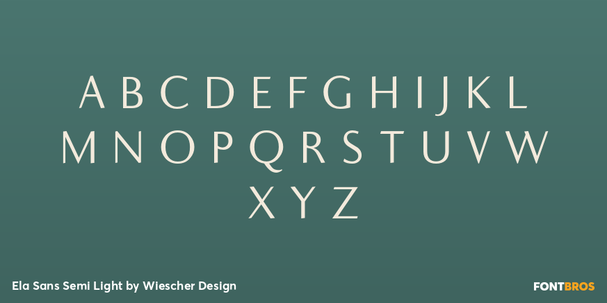 Ela Sans Semi Light Font Poster #2