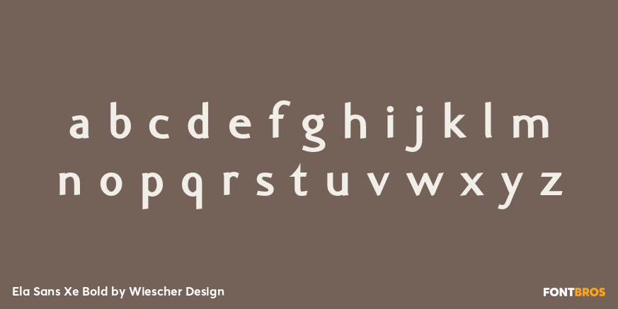Ela Sans Xe Bold Font Poster #3