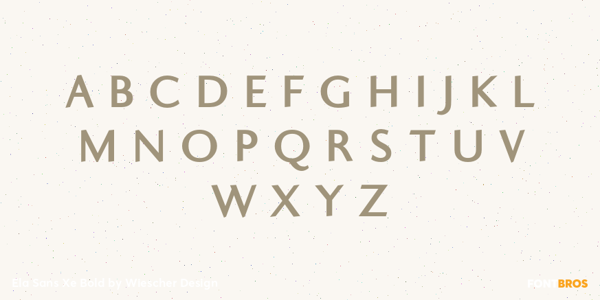 Ela Sans Xe Bold Font Poster #1