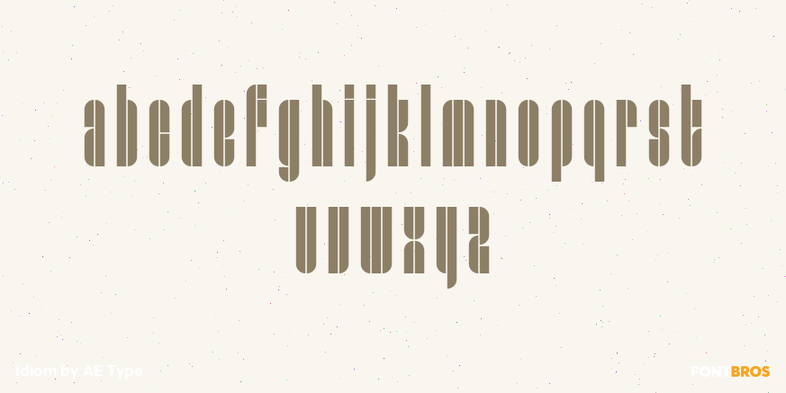 Idiom Font Poster #1