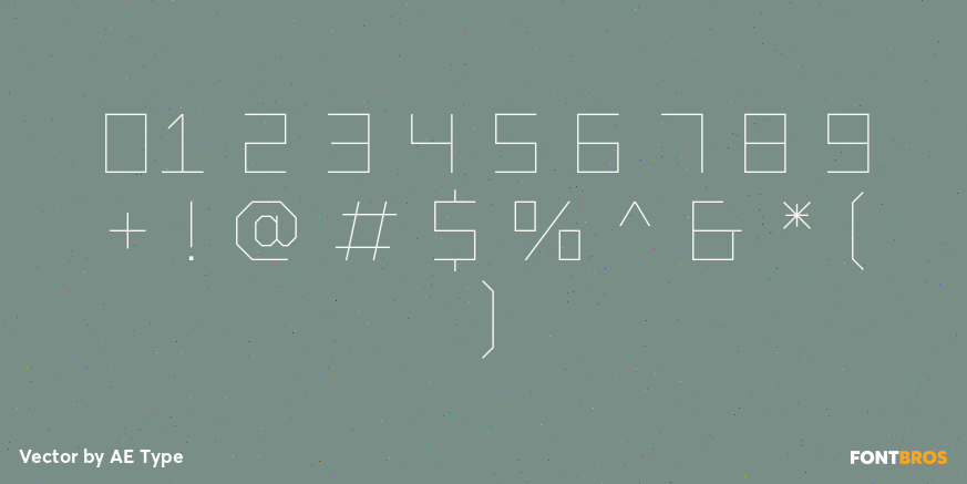 Vector Font Poster #4