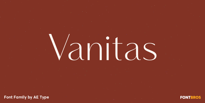 Vanitas Font Poster