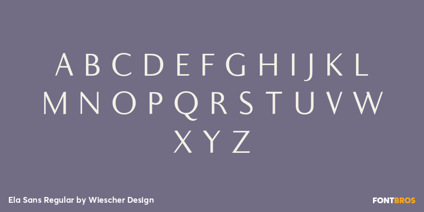 Ela Sans Regular Font Poster #2