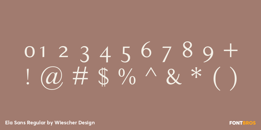 Ela Sans Regular Font Poster #4