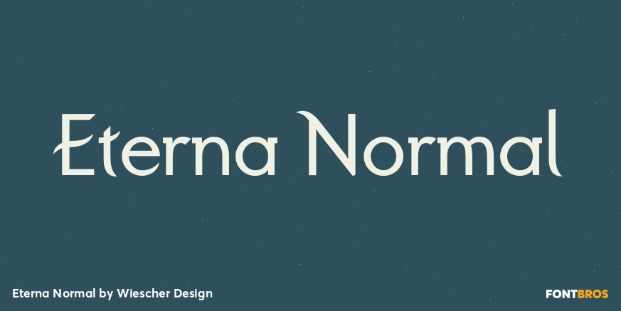 Eterna Normal Font Poster #1