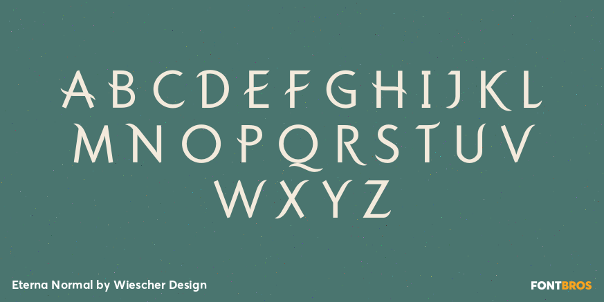 Eterna Normal Font Poster #2
