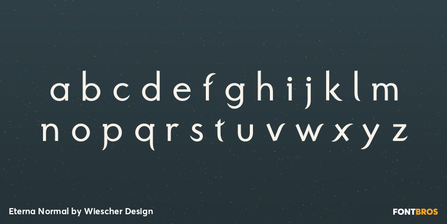 Eterna Normal Font Poster #3