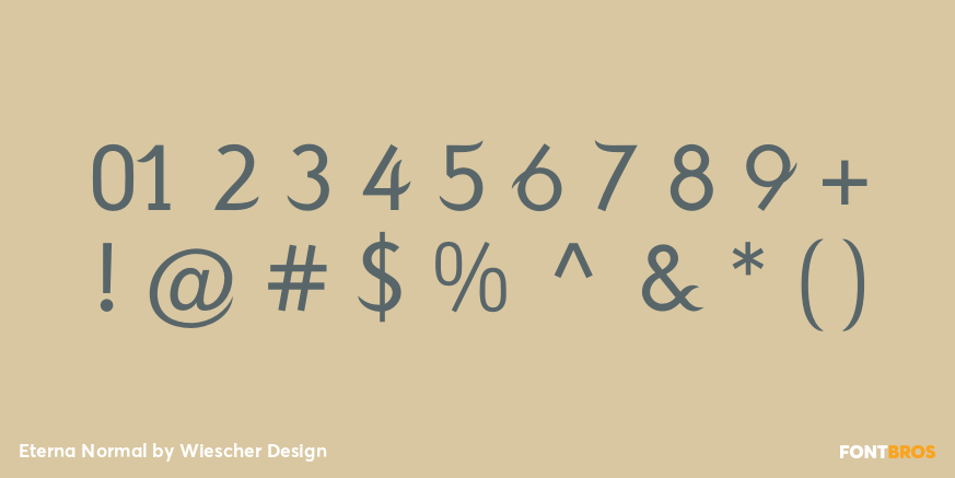 Eterna Normal Font Poster #4