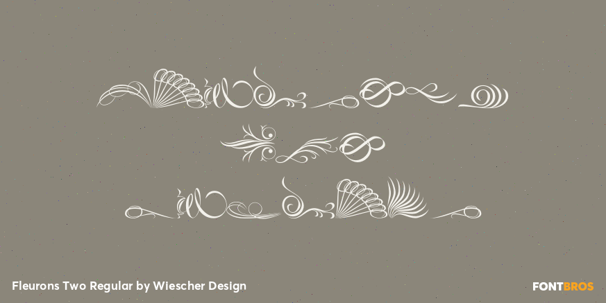 Fleurons Two Regular Font Poster #1