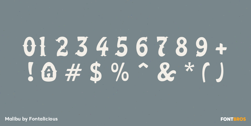 Malibu Font Poster #1