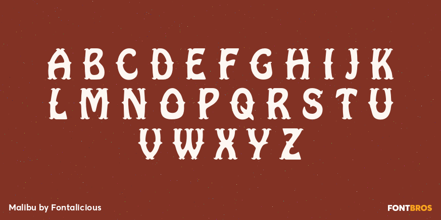 Malibu Font Poster #1