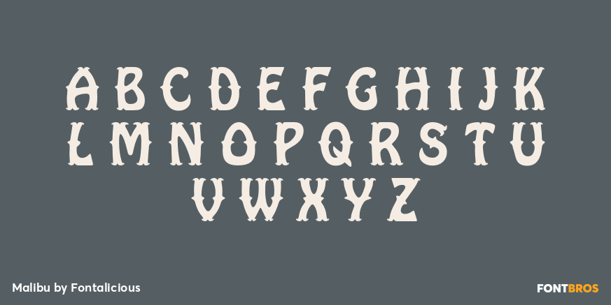 Malibu Font Poster #1