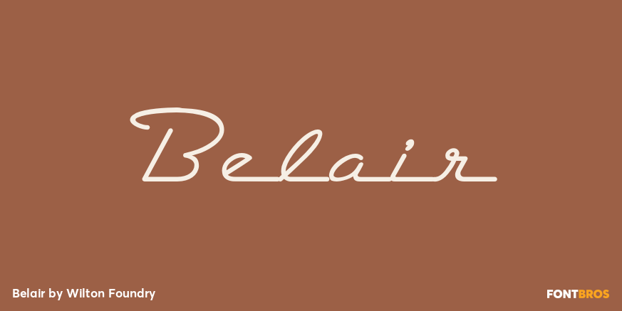 Belair Font Poster #1