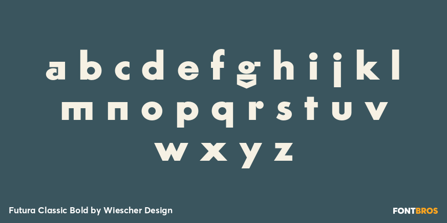 Futura Classic Bold Font Poster #3