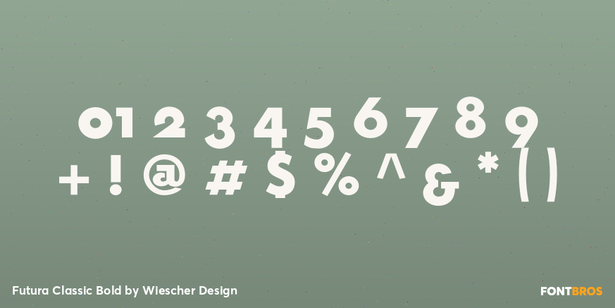 Futura Classic Bold Font Poster #4