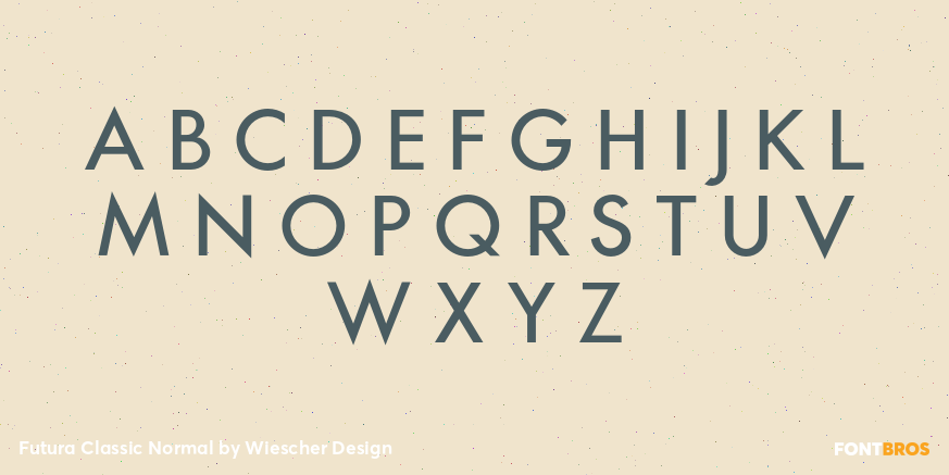 Futura Classic Normal Font Poster #1