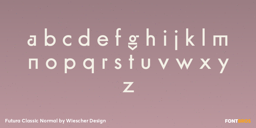 Futura Classic Normal Font Poster #1