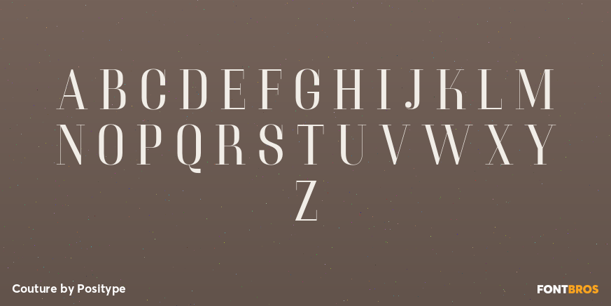 Couture Font Poster #2