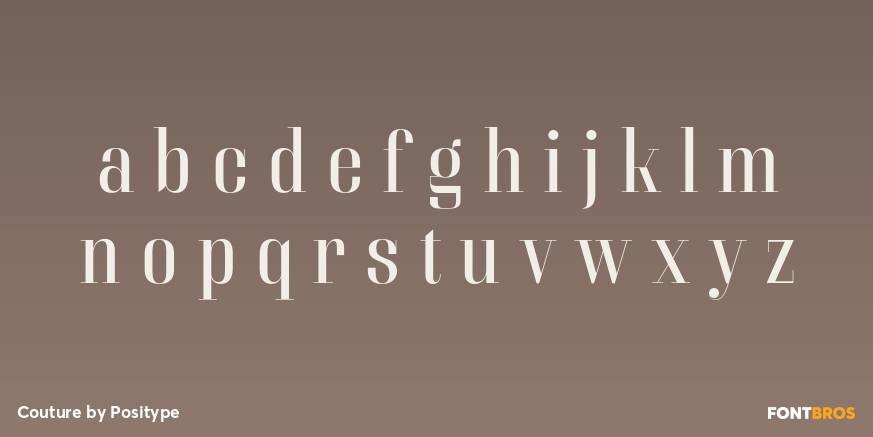 Couture Font Poster #3