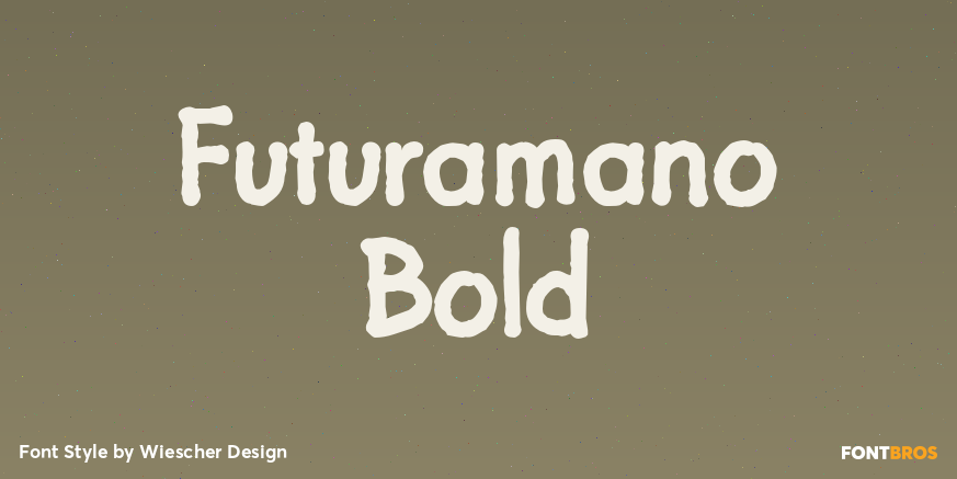Futuramano Bold Font Poster #1