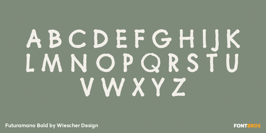Futuramano Bold Font Poster #2