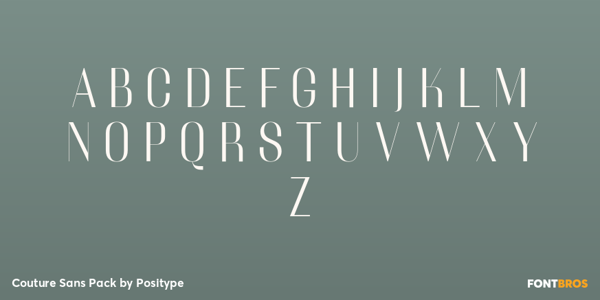 Couture Sans Pack Font Poster #2