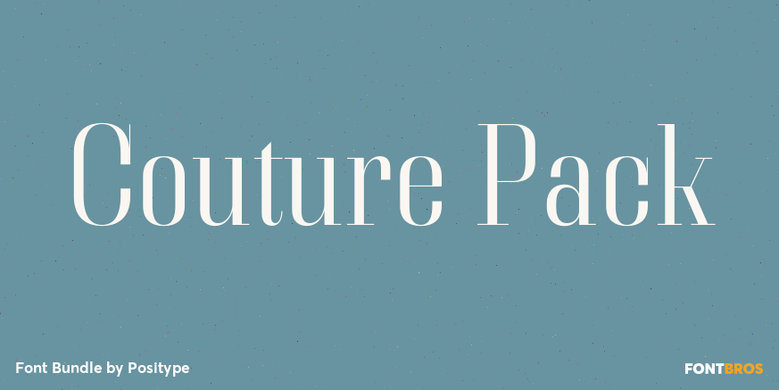 Couture Pack Font Poster #1
