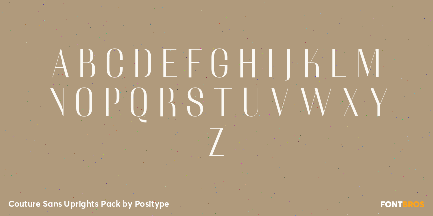 Couture Sans Uprights Pack Font Poster #2