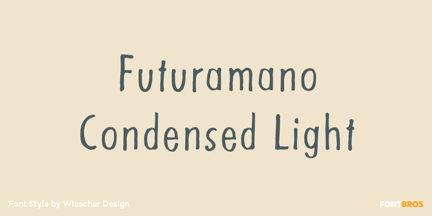 Futuramano Condensed Light Font Poster #1