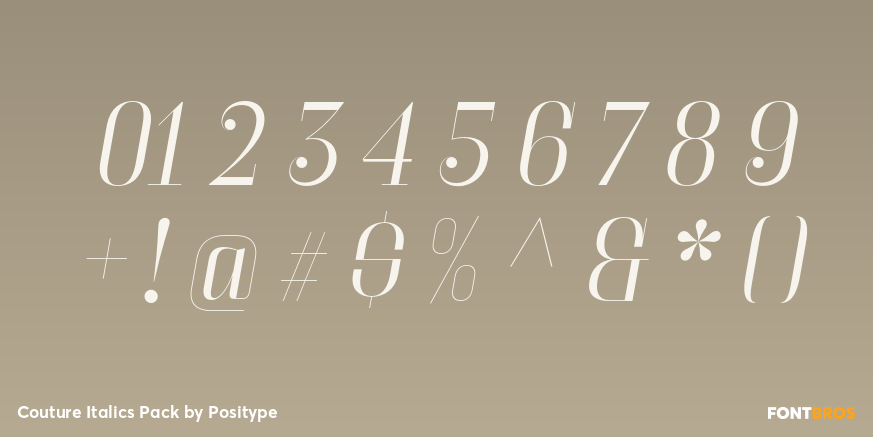 Couture Italics Pack Font Poster #1