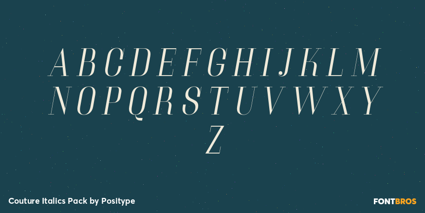 Couture Italics Pack Font Poster #2
