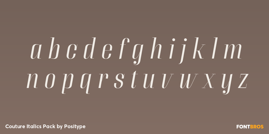 Couture Italics Pack Font Poster #3