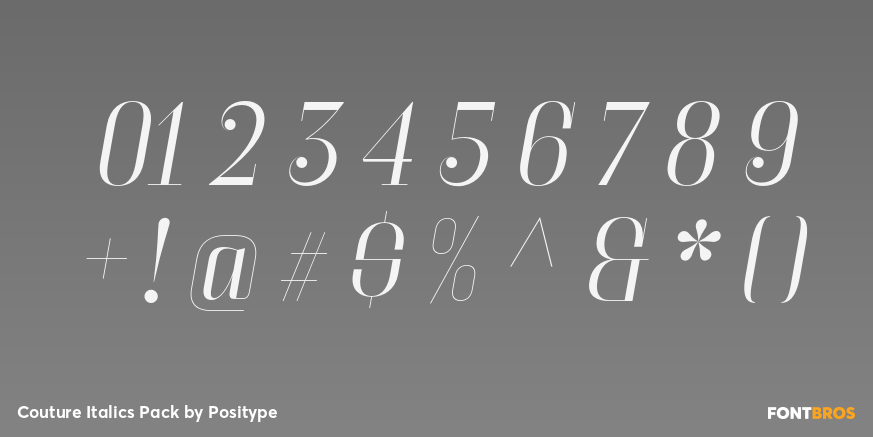 Couture Italics Pack Font Poster #4