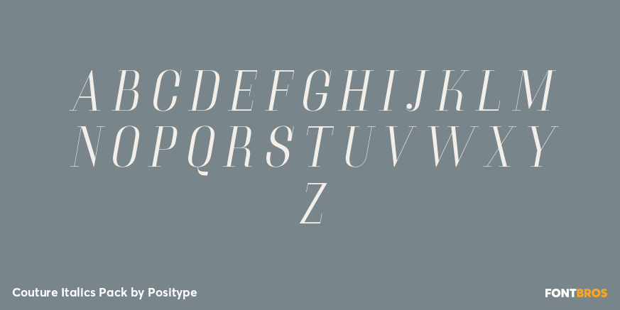 Couture Italics Pack Font Poster #1