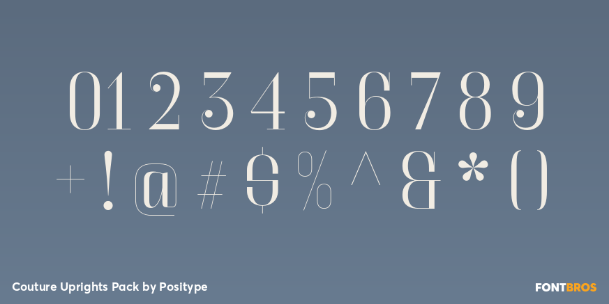 Couture Uprights Pack Font Poster #4