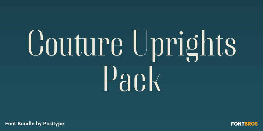 Couture Uprights Pack Font Poster #1