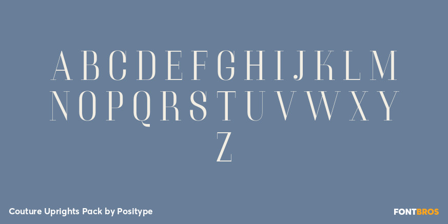 Couture Uprights Pack Font Poster #2