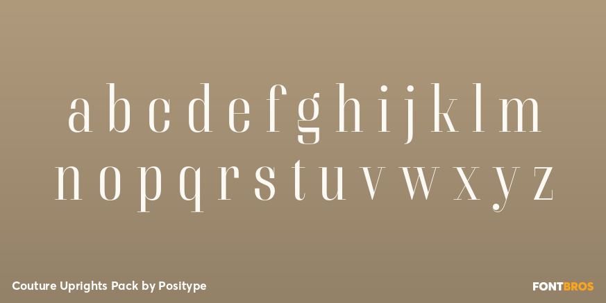 Couture Uprights Pack Font Poster #3