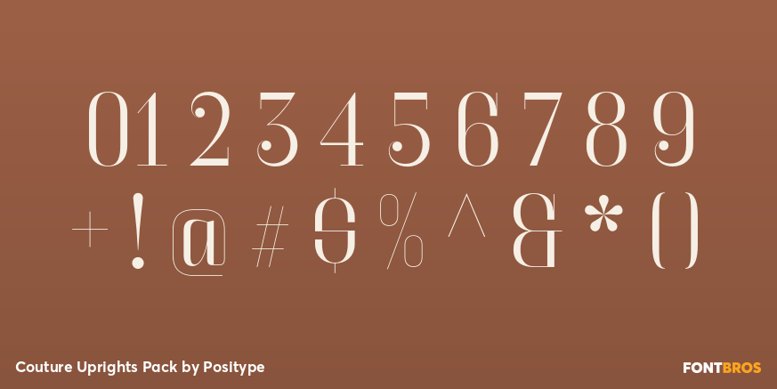 Couture Uprights Pack Font Poster #4