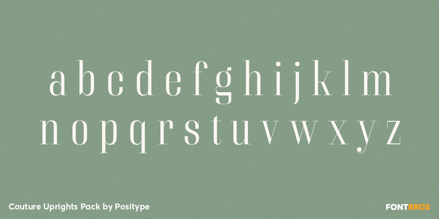 Couture Uprights Pack Font Poster #3