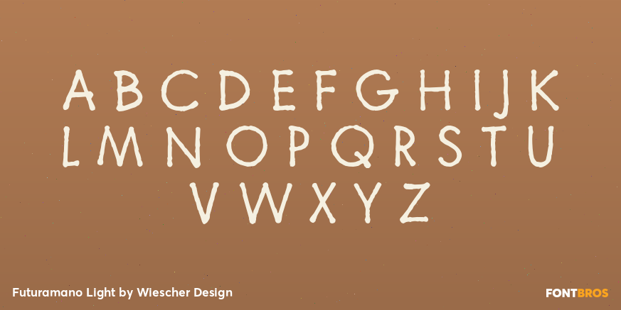 Futuramano Light Font Poster #2