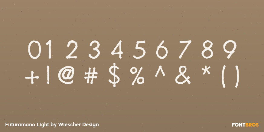 Futuramano Light Font Poster #4