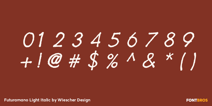 Futuramano Light Italic Font Poster #1