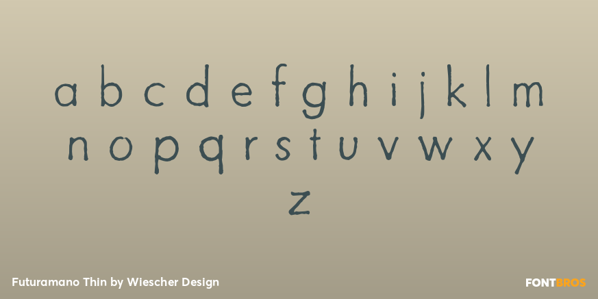 Futuramano Thin Font Poster #3