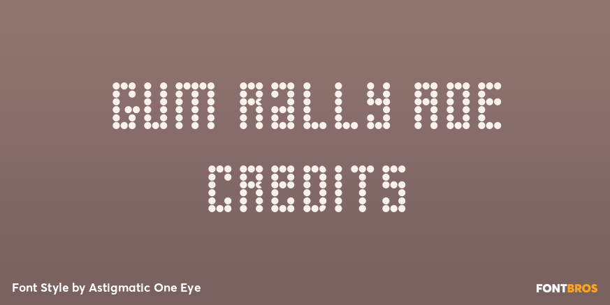 Gum Rally AOE Credits Poster