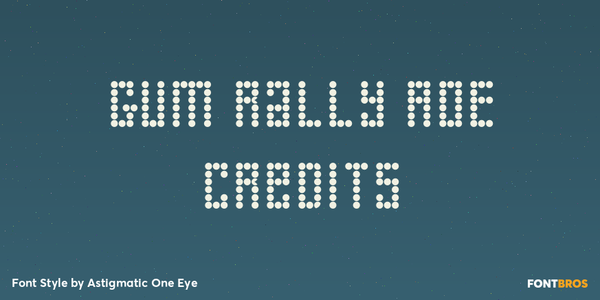 Gum Rally AOE Credits Poster