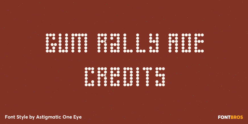 Gum Rally AOE Credits Poster